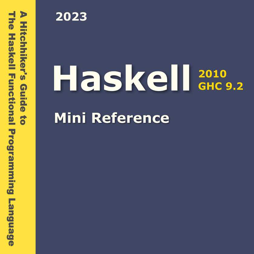 Haskell Mini Reference 2023